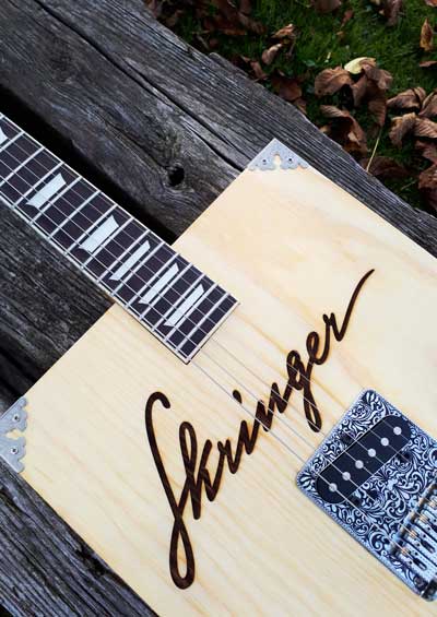 wine crate guitar